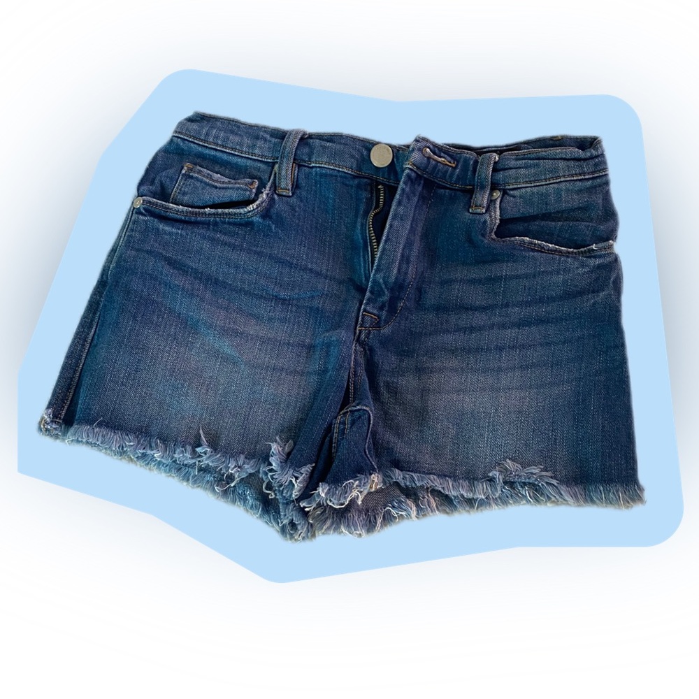 Size 26 Blank NYC Distressed Shorts. Flattering fit. Well made.
